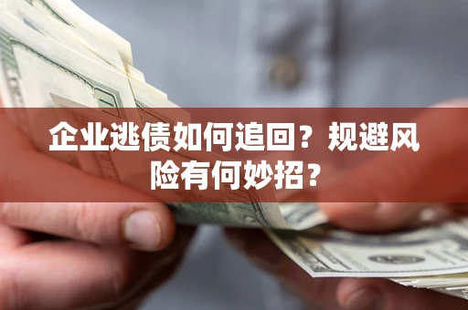 武汉企业逃债如何追回？规避风险有何妙招？