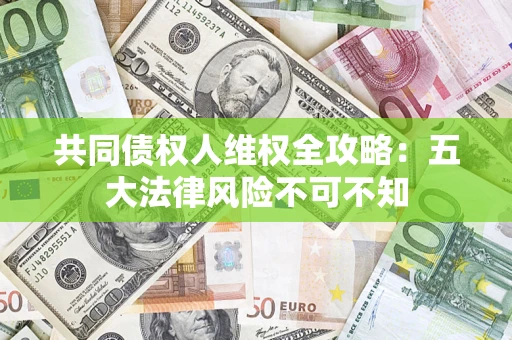 武汉共同债权人维权全攻略：五大法律风险不可不知