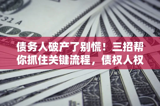 武汉债务人破产了别慌！三招帮你抓住关键流程，债权人权益不再缩水