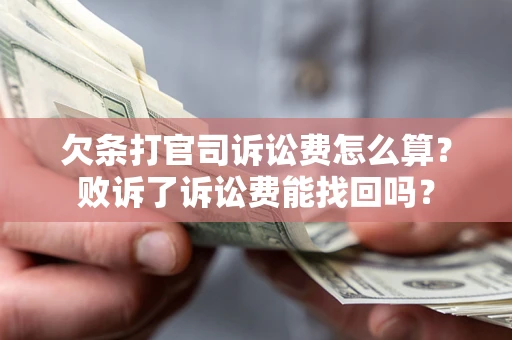 武汉欠条打官司诉讼费怎么算？败诉了诉讼费能找回吗？