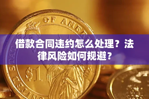 武汉借款合同违约怎么处理？法律风险如何规避？