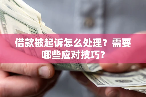 武汉借款被起诉怎么处理？需要哪些应对技巧？