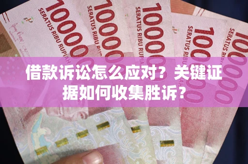 武汉借款诉讼怎么应对？关键证据如何收集胜诉？