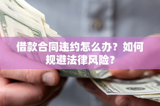 武汉借款合同违约怎么办？如何规避法律风险？